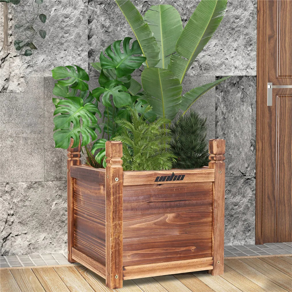 Raised Wooden Indoor/Outdoor Flower/Vegetable/Herb Container