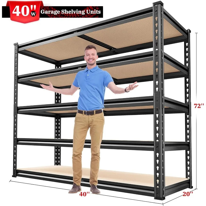 2500 lbs. Adjustable Heavy Duty Garage Shelving
