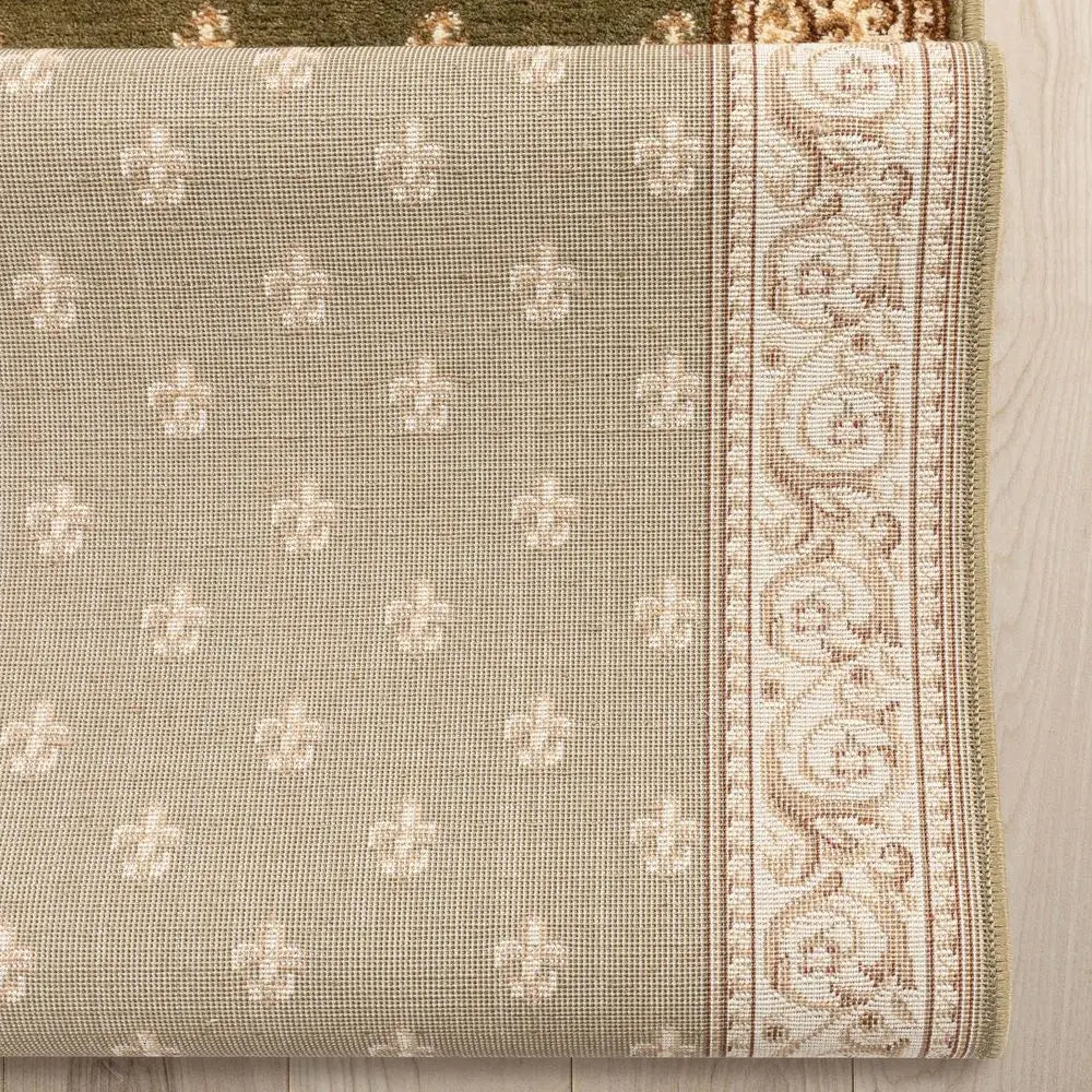 27" Wide x 30 Feet Long Green Hallway Stair Runner
