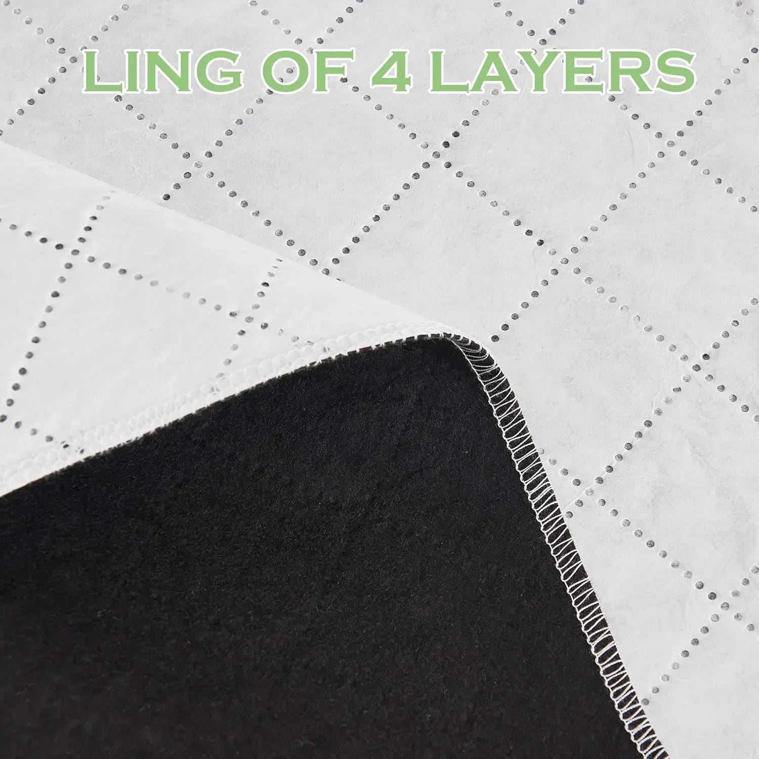 4-in-1 Soundproof Anti Dust 100% Blackout Curtains with Melt-Blown Layer -Thermal Insulating Window Drapes
