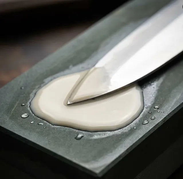 Professional Natural Whetstone Sharpening Stone - Ultra Fine Finishing Stone for Kitchen Knife