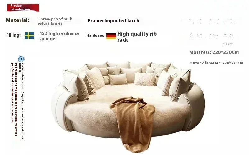 Luxury Round Italian Wedding Bed