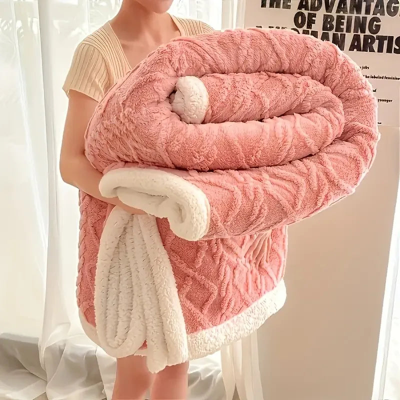 10lb Soft & Warm Sherpa Weighted Calming Blanket
