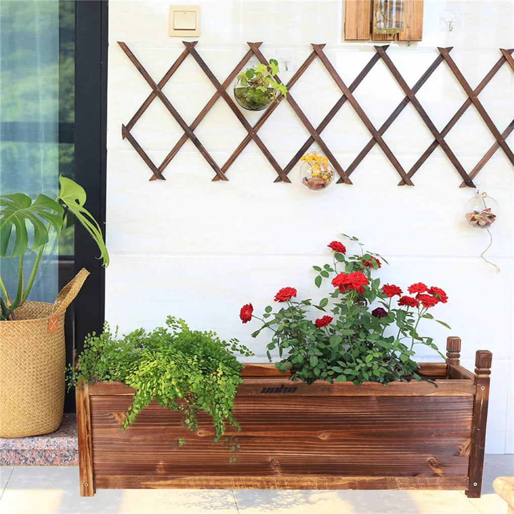 Raised Wooden Indoor/Outdoor Flower/Vegetable/Herb Container