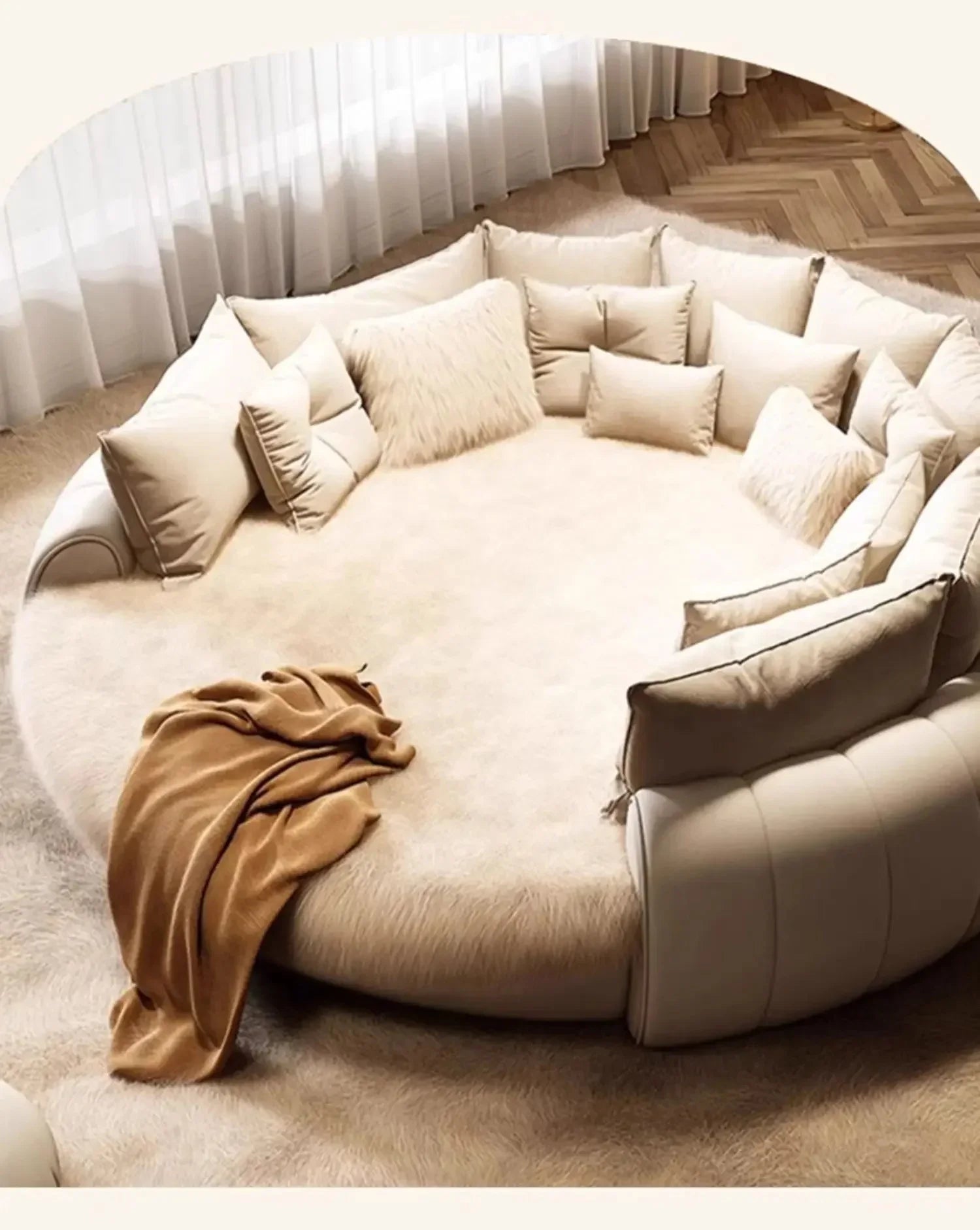Luxury Round Italian Wedding Bed