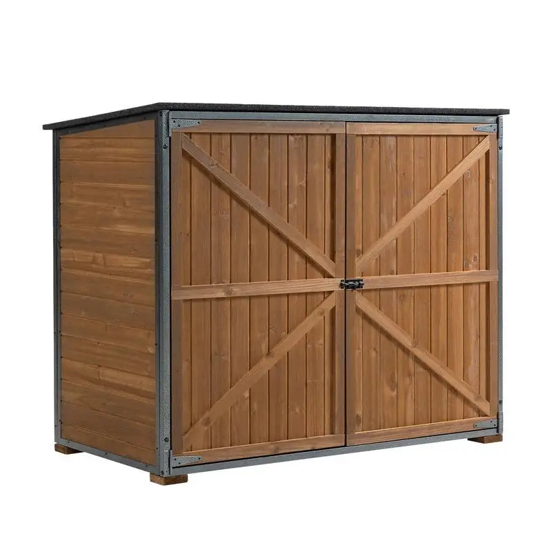 Premium Outdoor Storage Cabinet with Metal Frame
