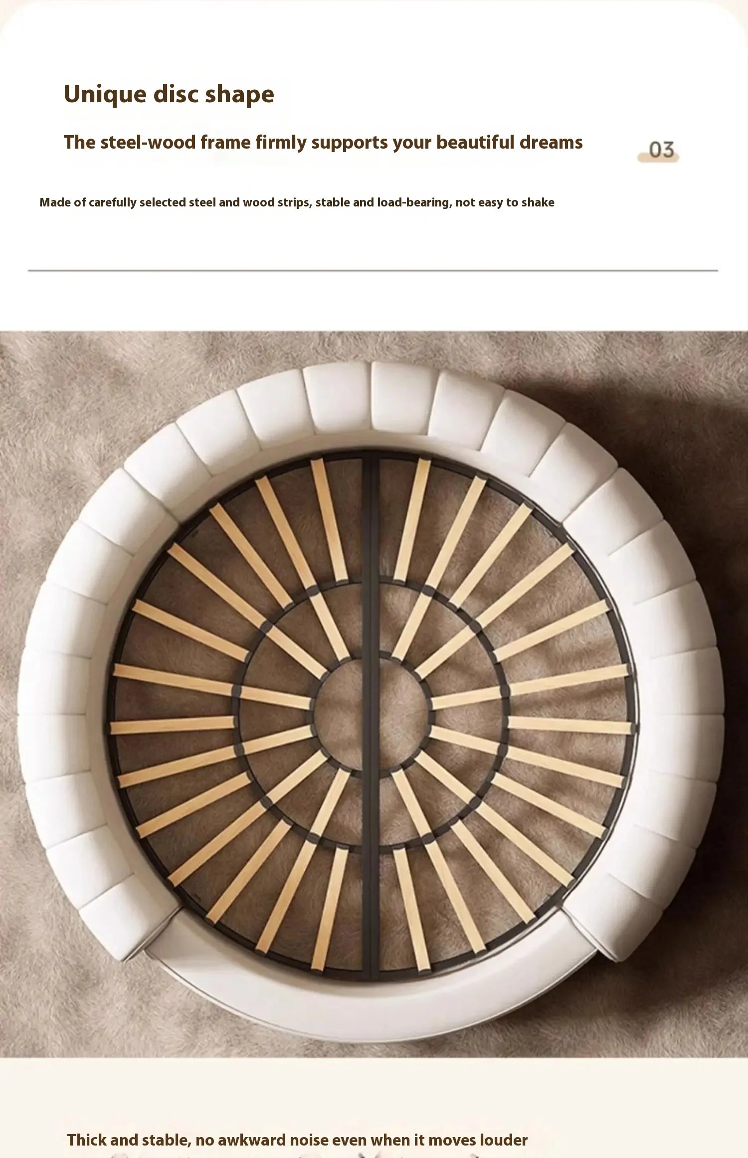 Luxury Round Italian Wedding Bed