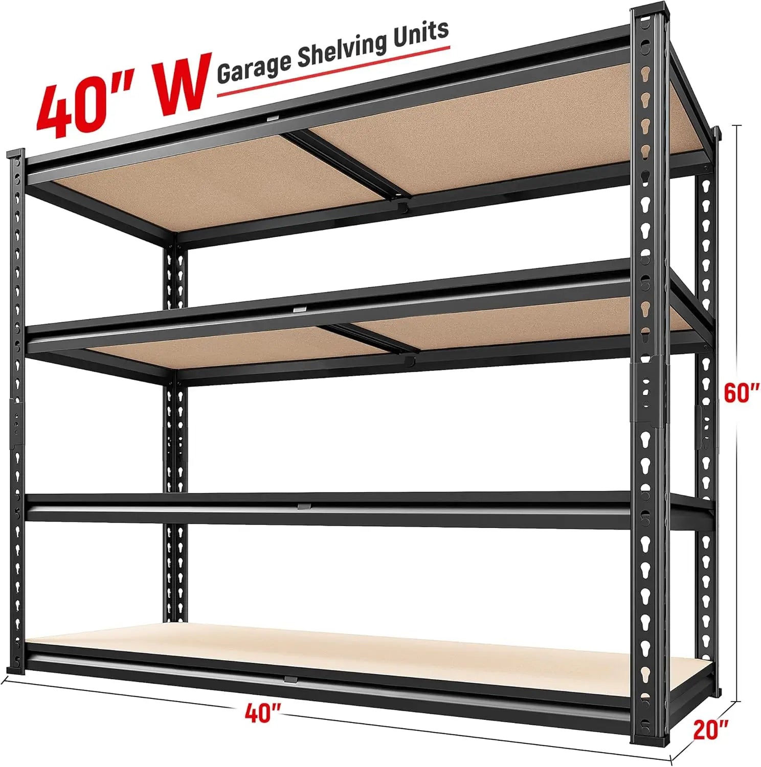 2500 lbs. Adjustable Heavy Duty Garage Shelving