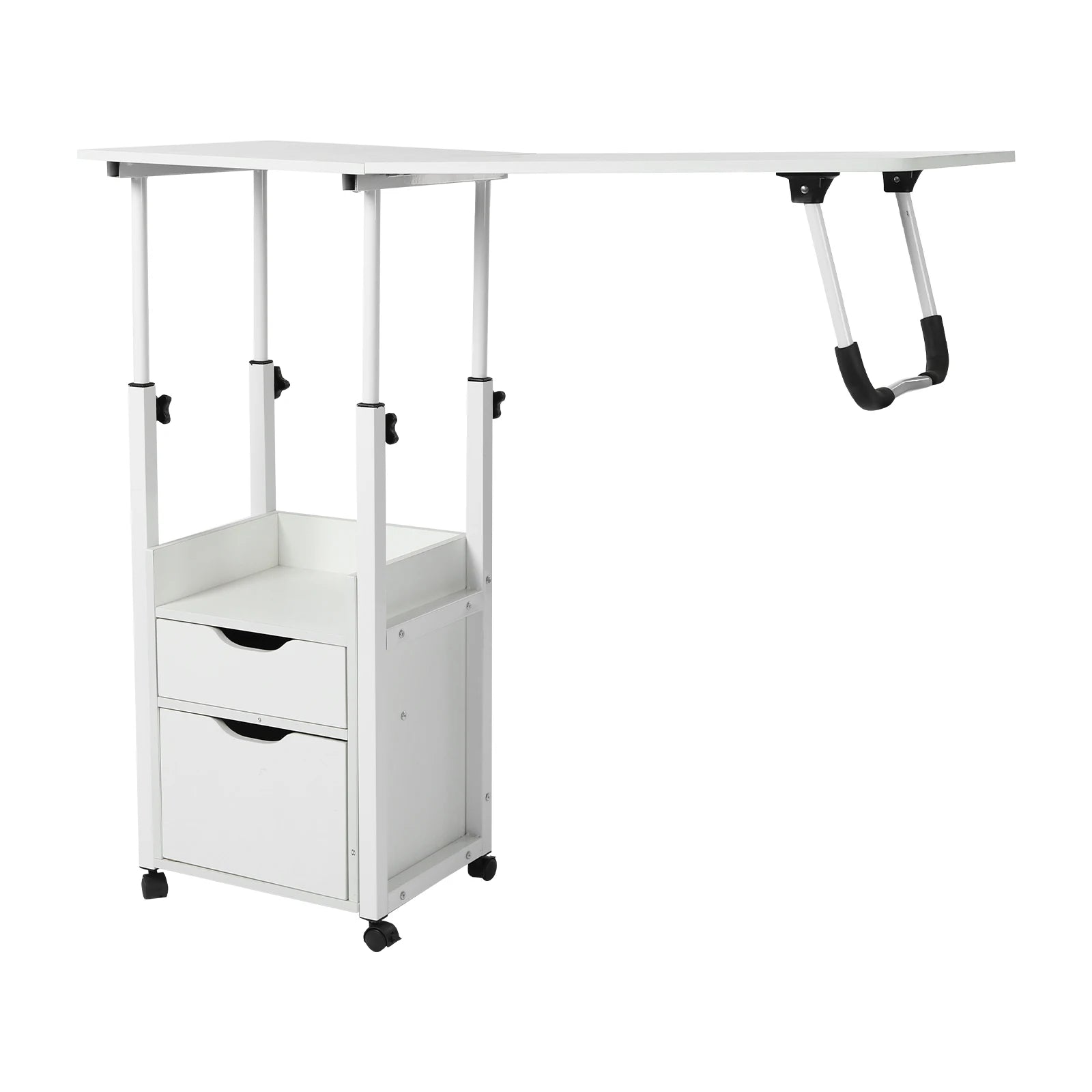 Multi-Function Bedside & Over-Bed Table - Height Adjustable & Movable