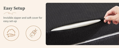 Three Fold Portable Floor Bed - Certified By CertiPUR-US - Suitable For Travel, Camping, and Yoga