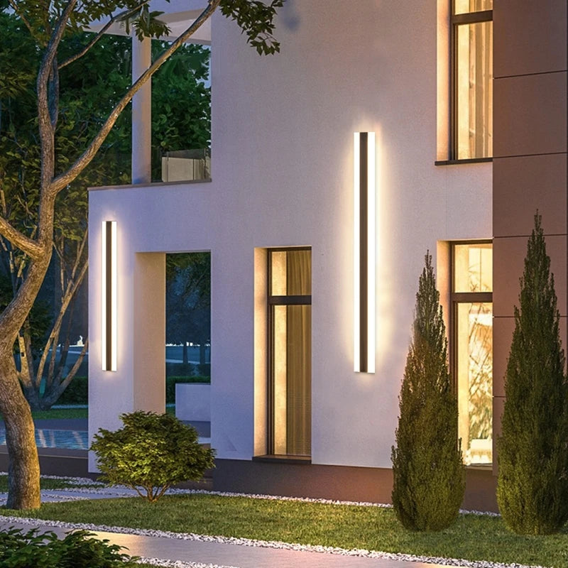 LED Waterproof Tall Outdoor Wall Lamps