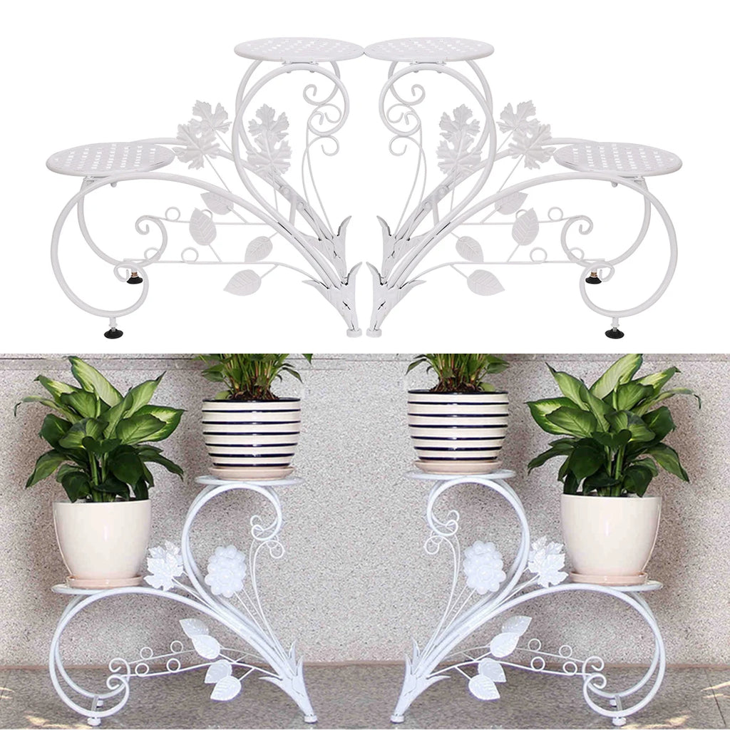 2-Piece Plant Flower Pot Stand