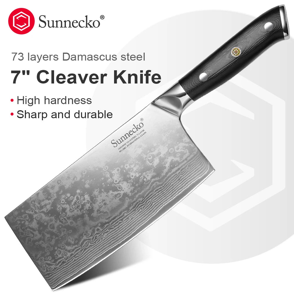 Cleaver Slicing Knives - VG10 Damascus Steel