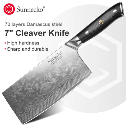 Cleaver Slicing Knives - VG10 Damascus Steel