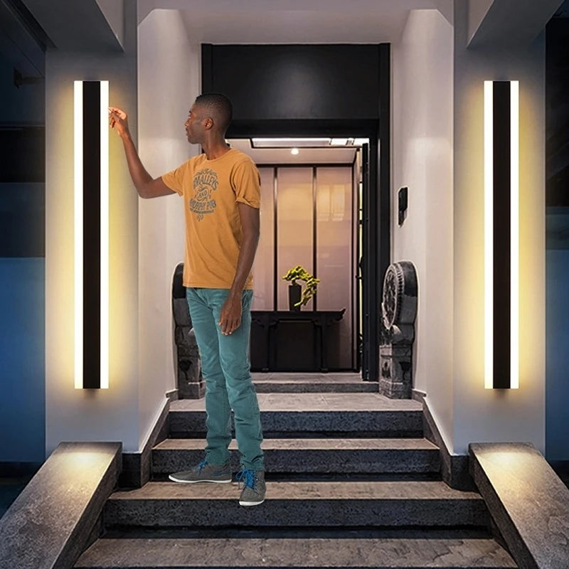 LED Waterproof Tall Outdoor Wall Lamps
