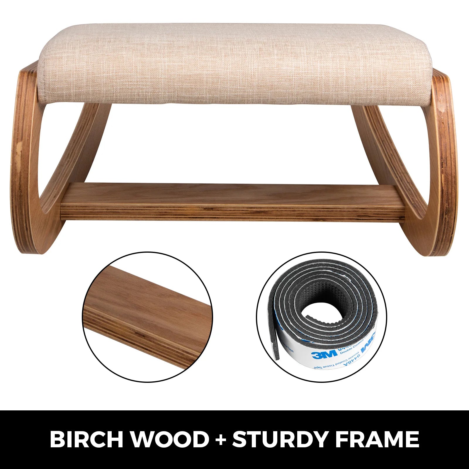 Ergonomic Rocking Wooden Kneeling & Computer Chair