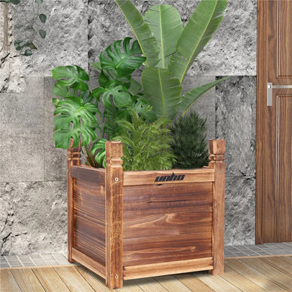 Raised Wooden Indoor/Outdoor Flower/Vegetable/Herb Container