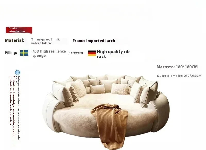 Luxury Round Italian Wedding Bed