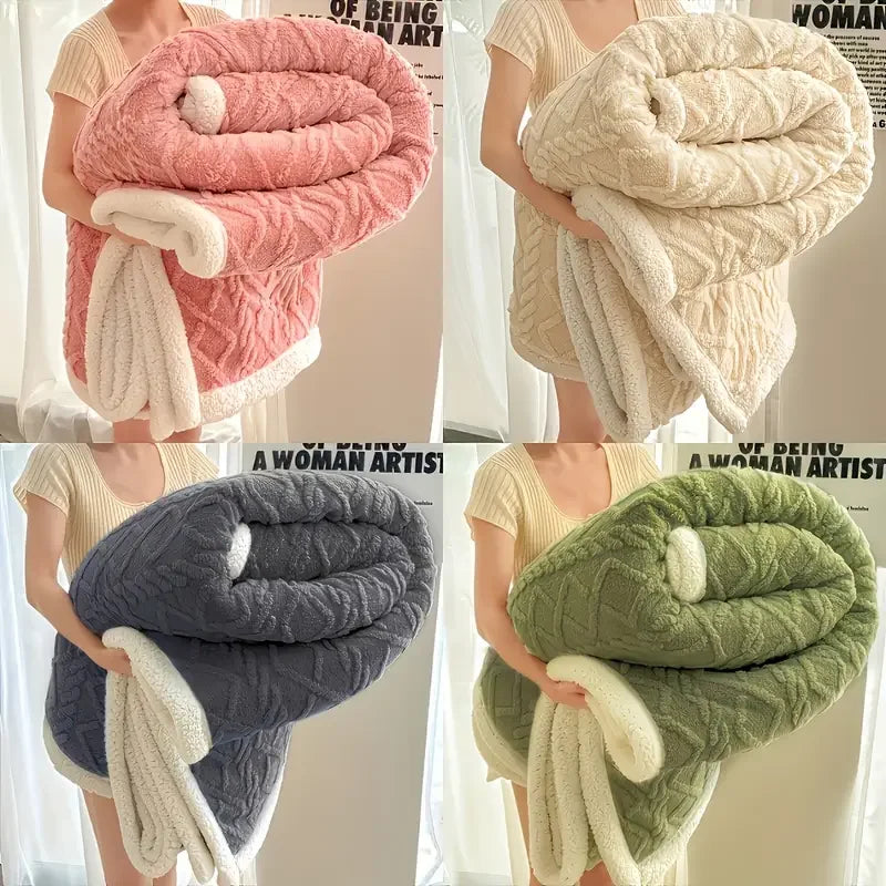 10lb Soft & Warm Sherpa Weighted Calming Blanket