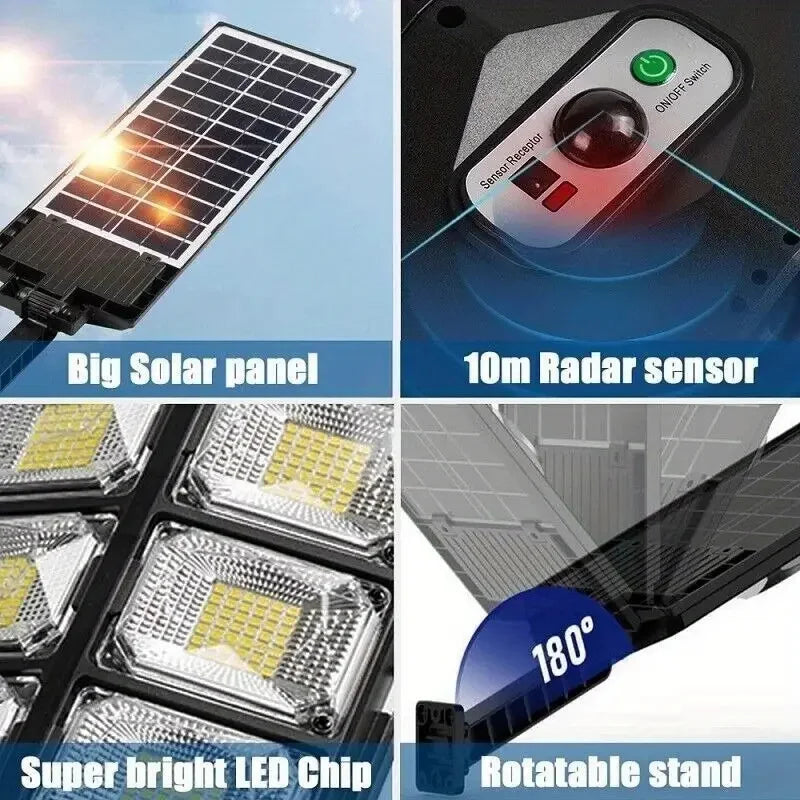 Ultra-Bright Solar Light Motion Sensor with Remote