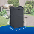 30 Gallon Outdoor Trash Container