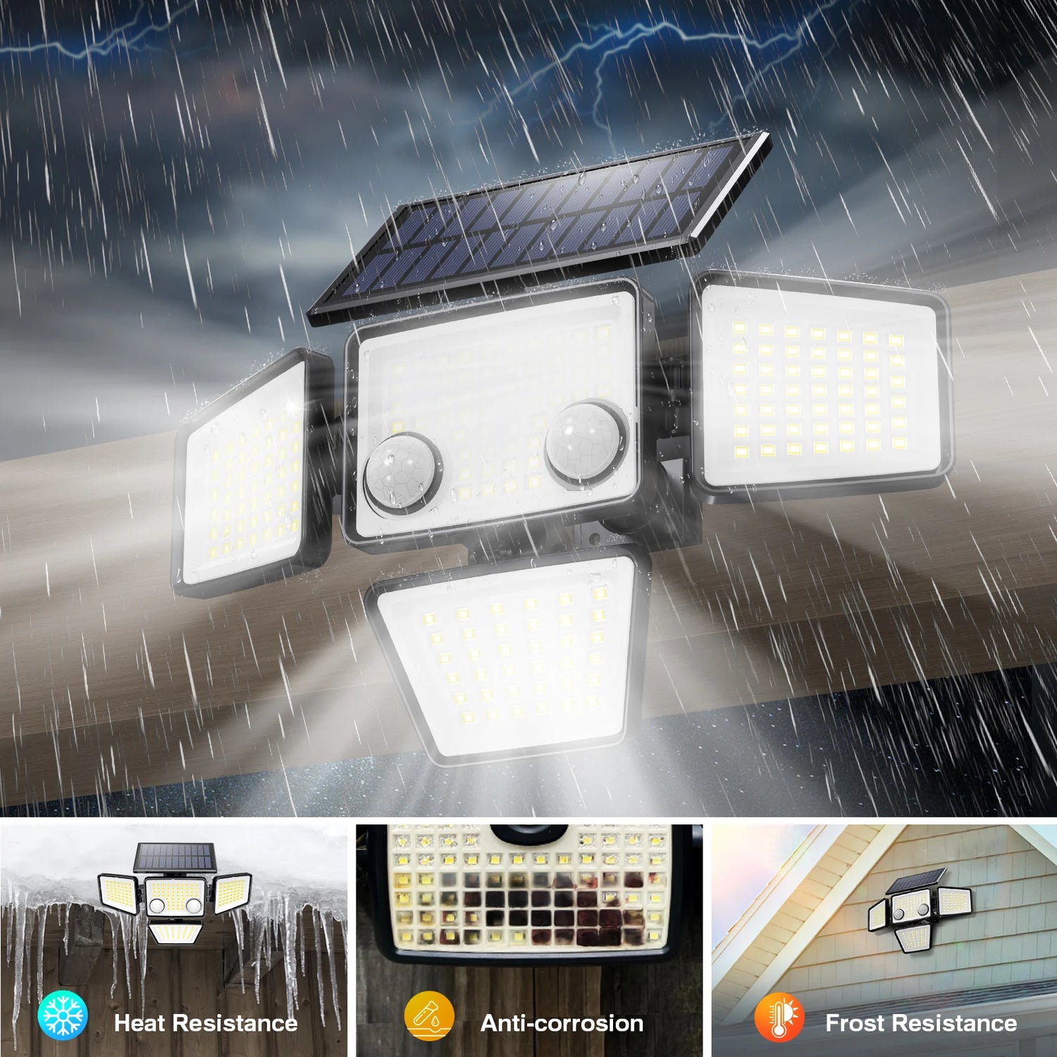 Solar Outdoor Motion Sensor LED Lights