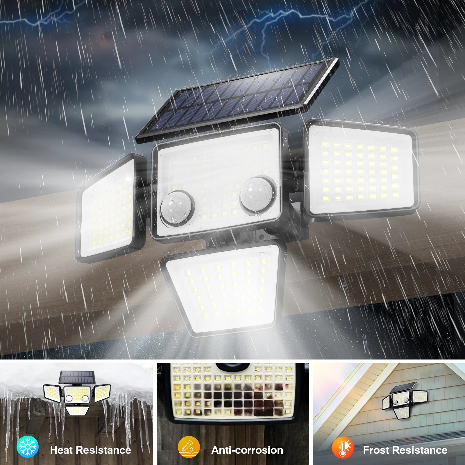 Solar Outdoor Motion Sensor LED Lights