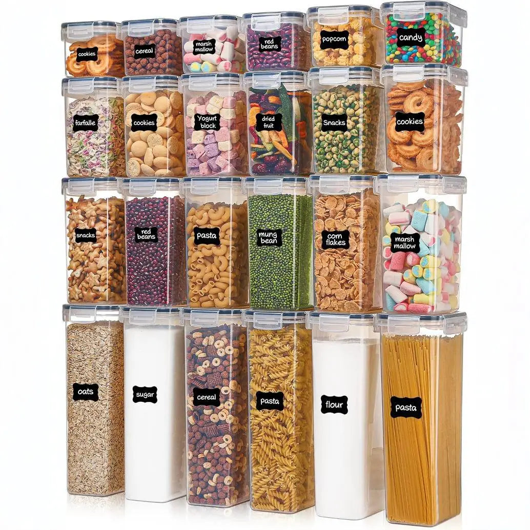 24-Piece Airtight Food Storage Containers - Dishwasher Safe