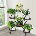 4-Layer 6-Pot Flower Holder Plant Stand on wheels