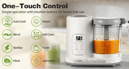 4 in 1 Baby Food Maker - Auto Steam, Blend, Puree &amp; Self-Clean - BPA-Free