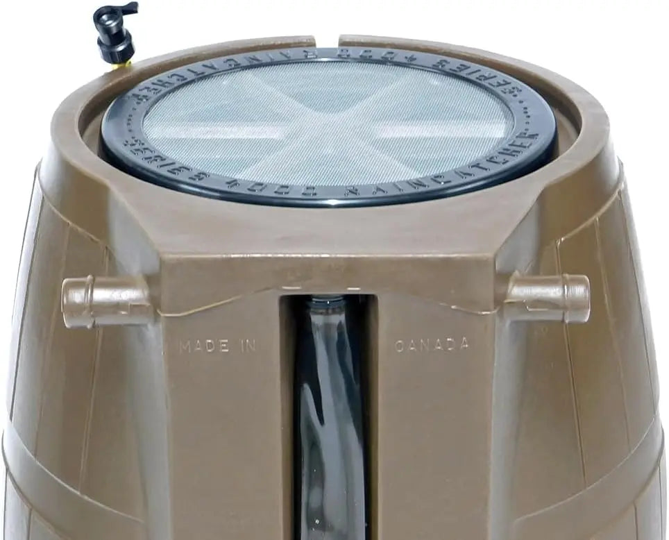 50 Gallon Rain Barrel Water Storage Tank With Spigots