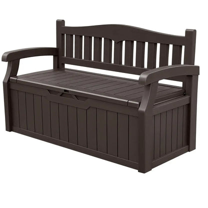 80 Gallon Storage Bench &amp; Deck Box with Lockable Top