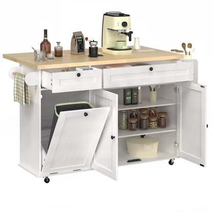 60" Rolling Mobile Kitchen Islands