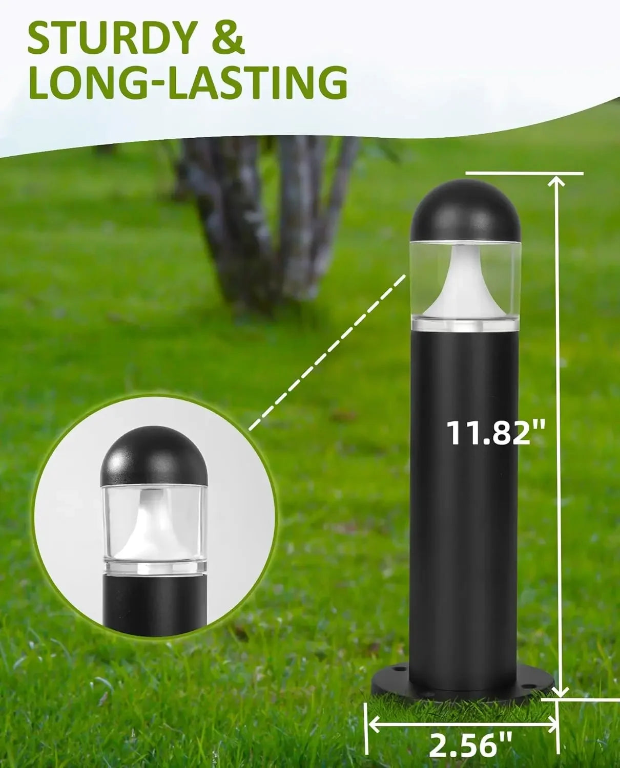 8 Pack Low Voltage Wired 12V LED Landscape Pathway Lights