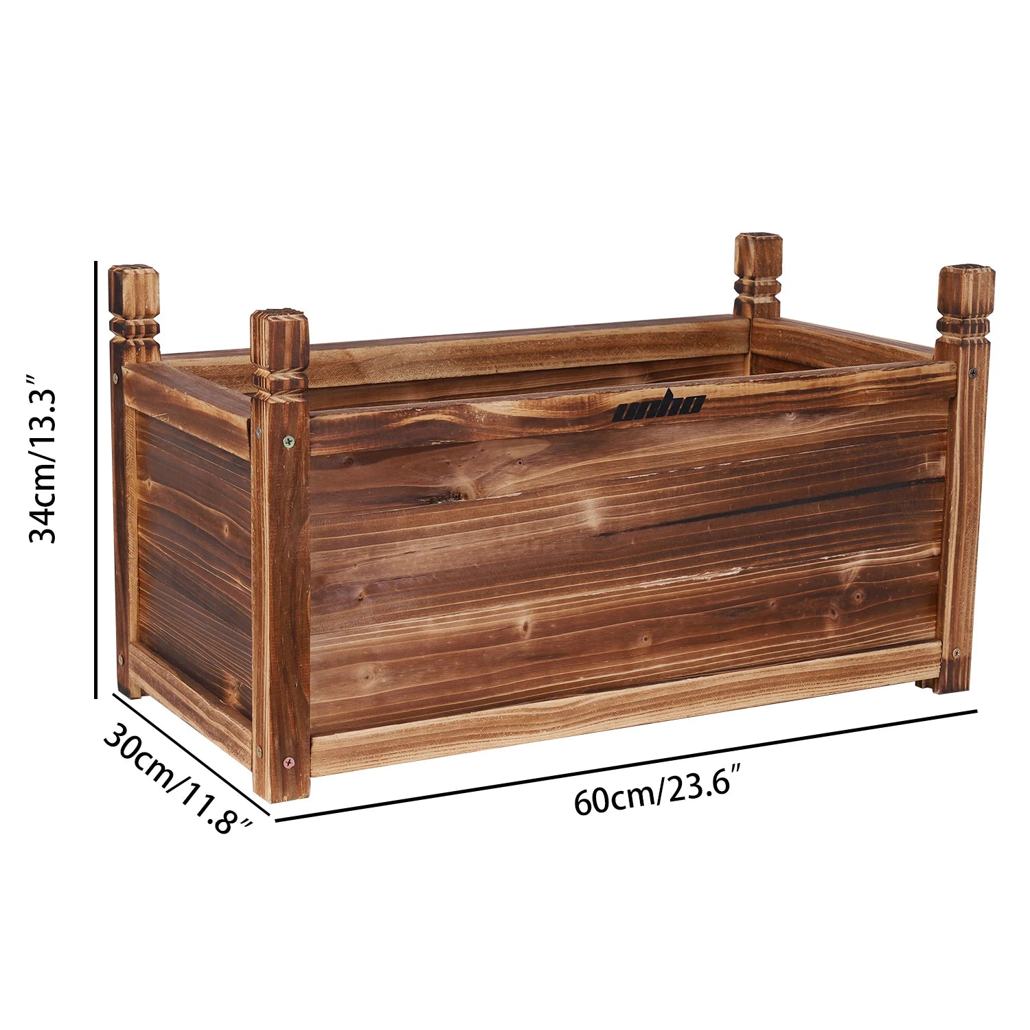 Raised Wooden Indoor/Outdoor Flower/Vegetable/Herb Container