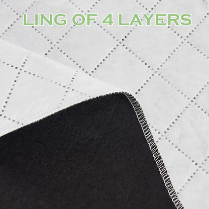4-in-1 Soundproof Anti Dust 100% Blackout Curtains with Melt-Blown Layer -Thermal Insulating Window Drapes