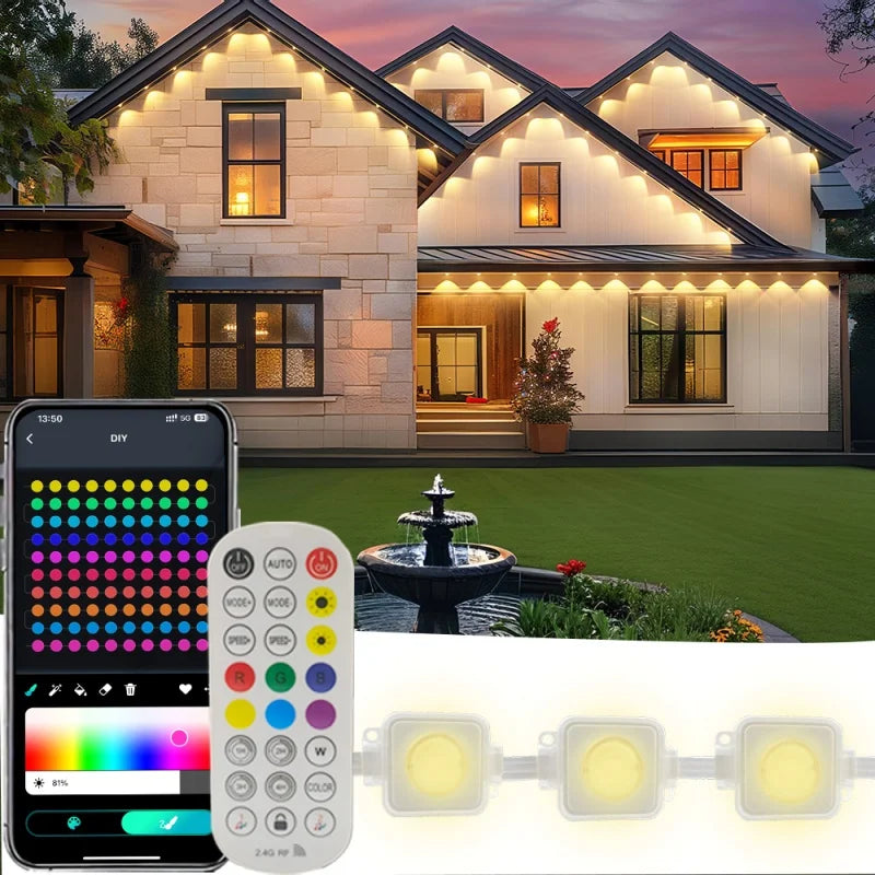 300' Waterproof Outdoor LED String Lights