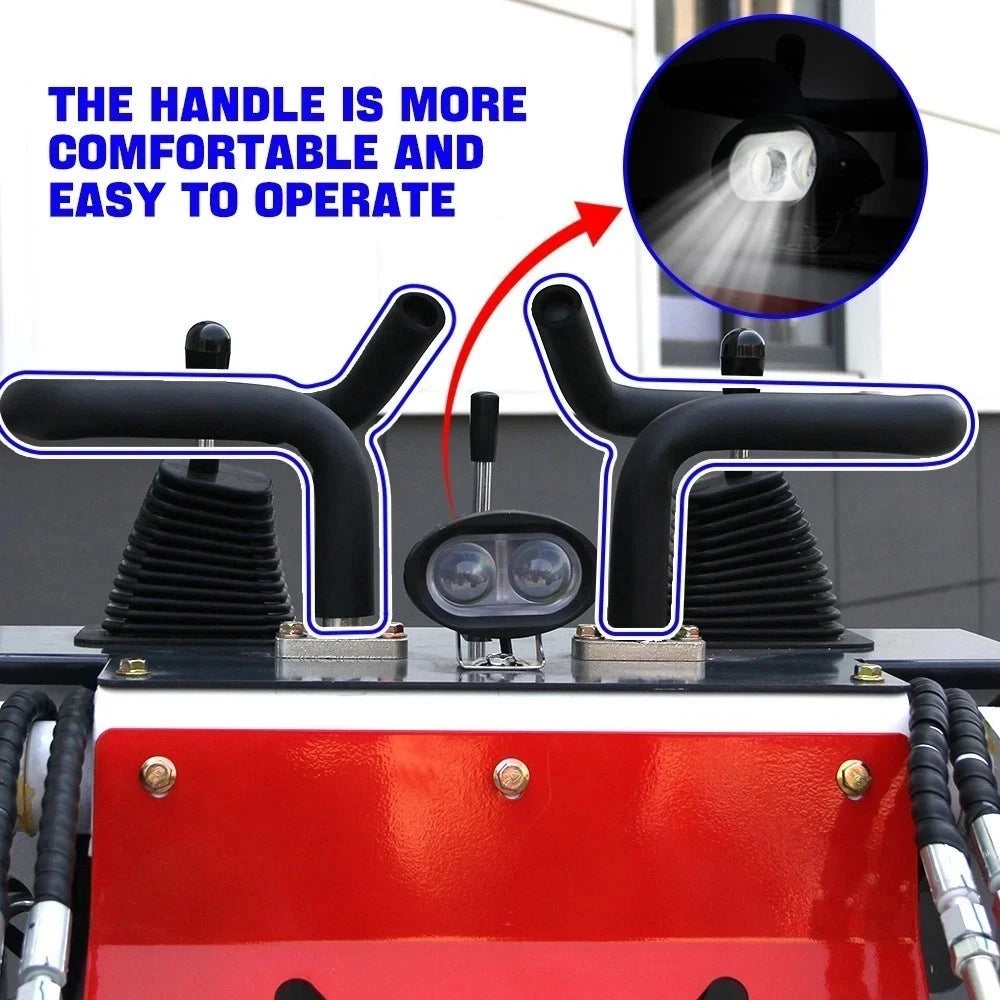 Electric Start Skid Steer Loader Crawler with 14HP Hydraulic System