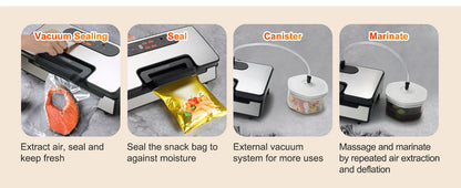 Vacuum Food Sealer Machine with 10 Vacuum Bags