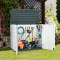 RED  39" Outdoor High Resin Lockable Waterproof Storage Shed