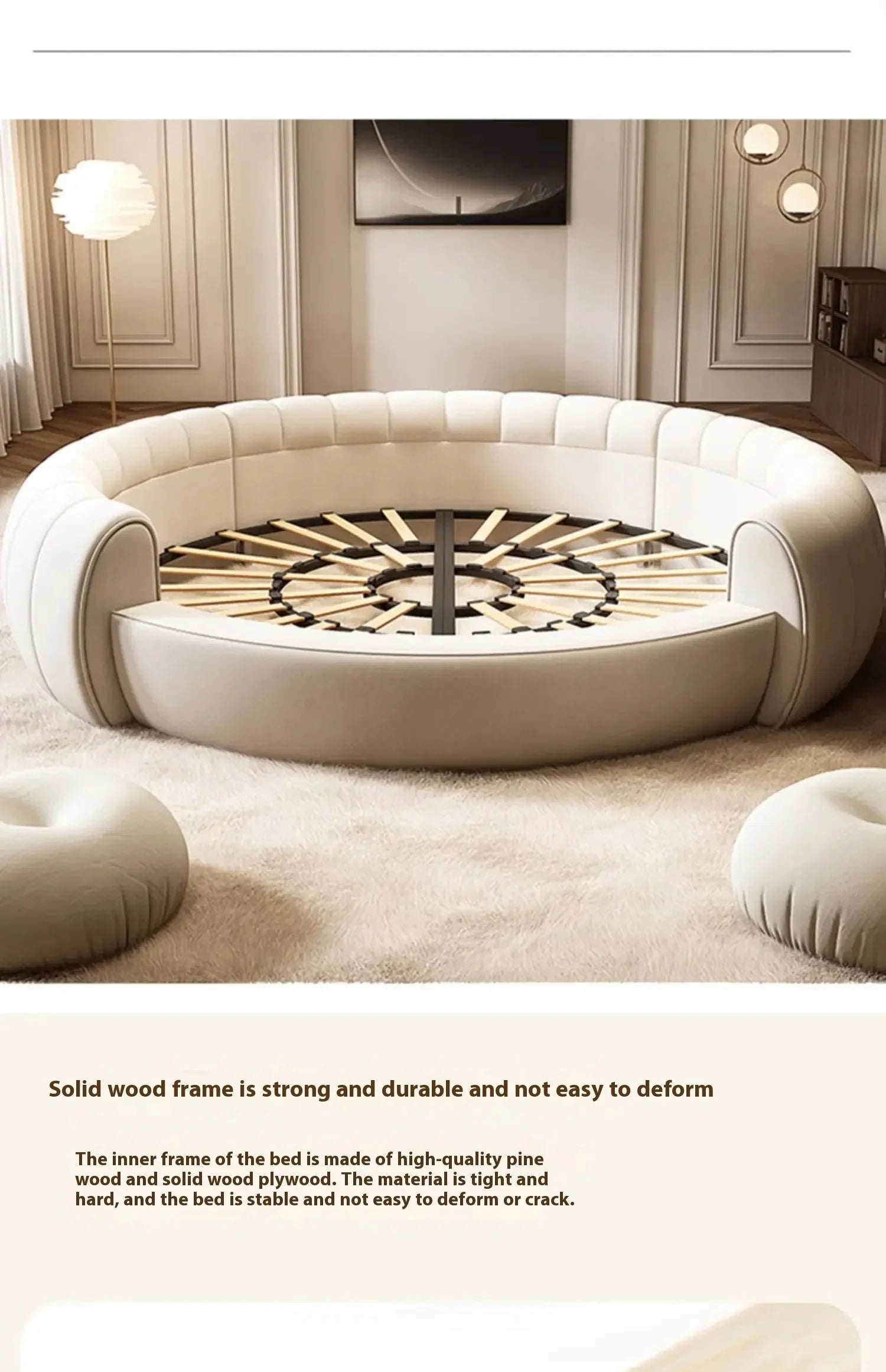 Luxury Round Italian Wedding Bed