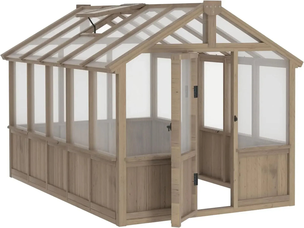 6' x 10' Walk-in Greenhouse with Lockable Door