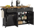 60" Rolling Mobile Kitchen Islands