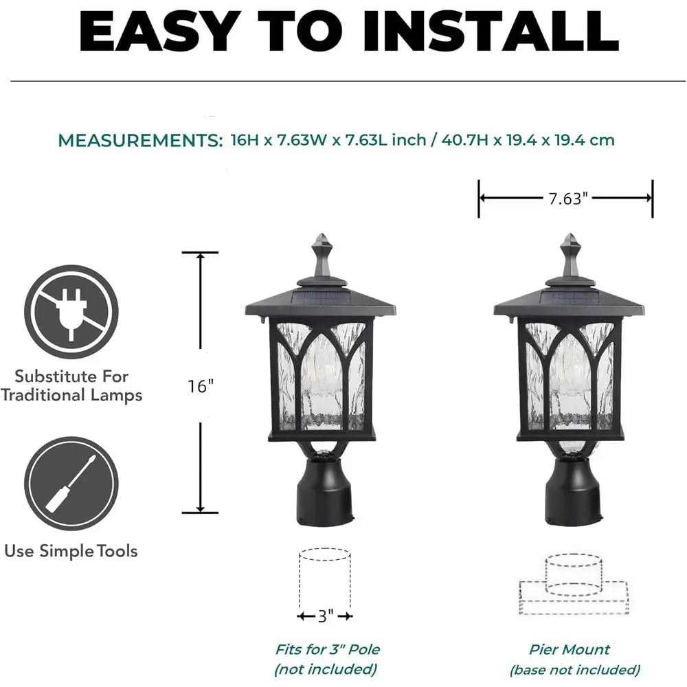 Solar LED Post Lamp