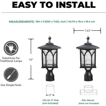 Solar LED Post Lamp