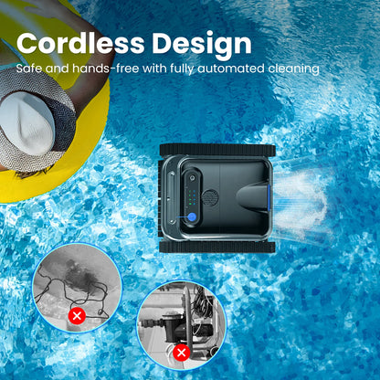 Auto Swimming Pool Cleaner - Self-Parking for Above Ground Pools