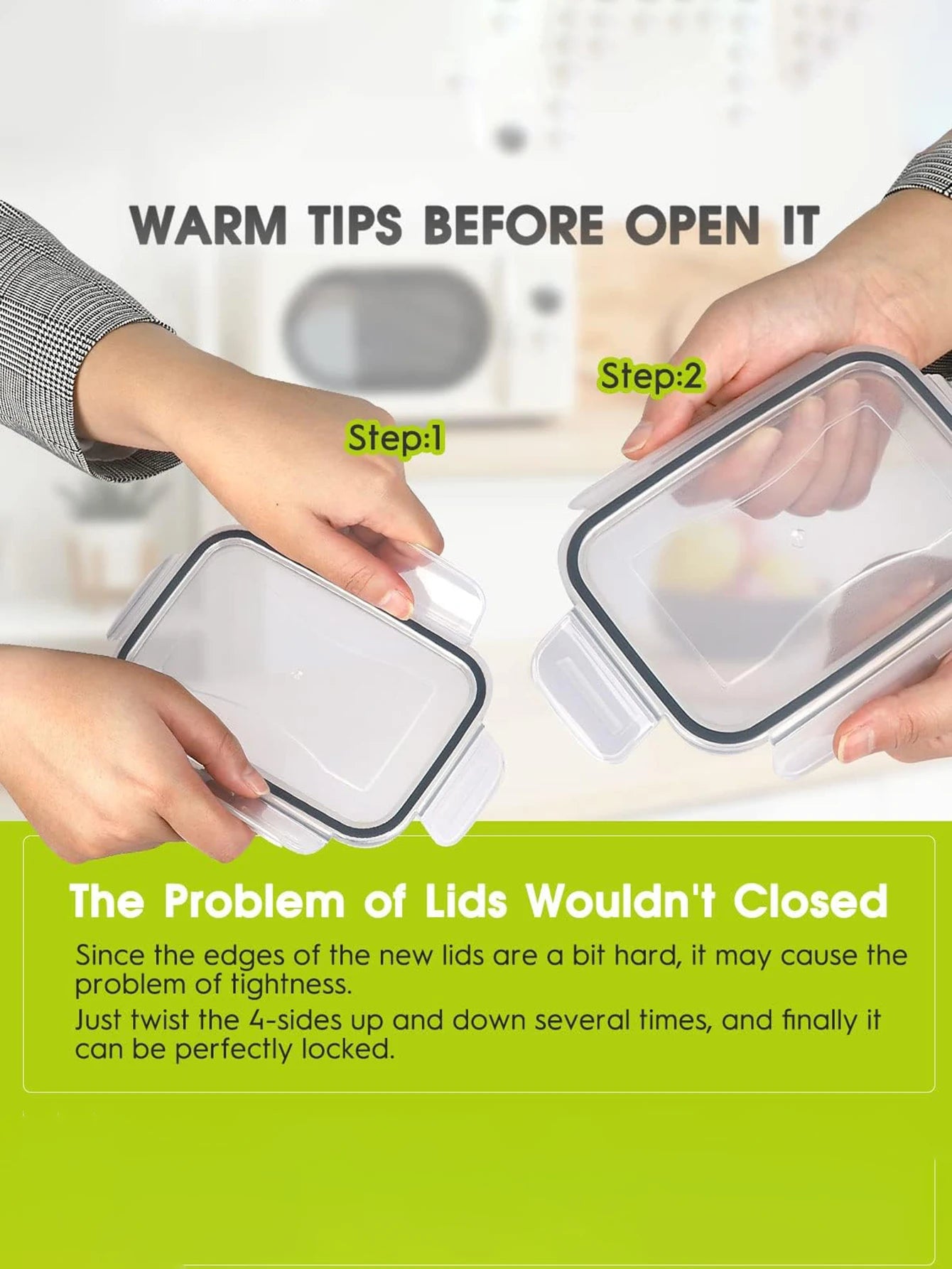 24-Piece Airtight Food Storage Containers - Dishwasher Safe