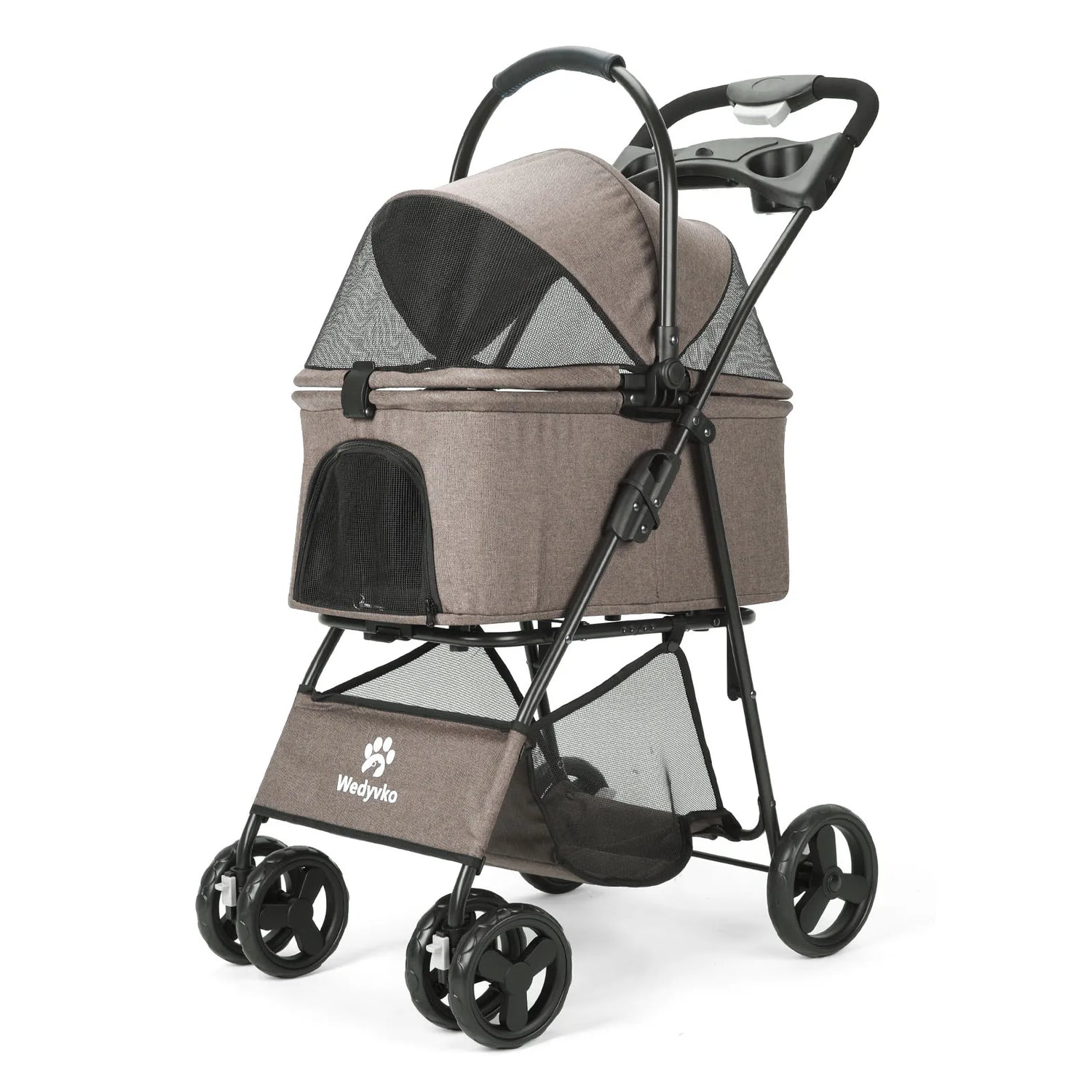 3 in 1 Folding Pet Stroller with Removable Carrier