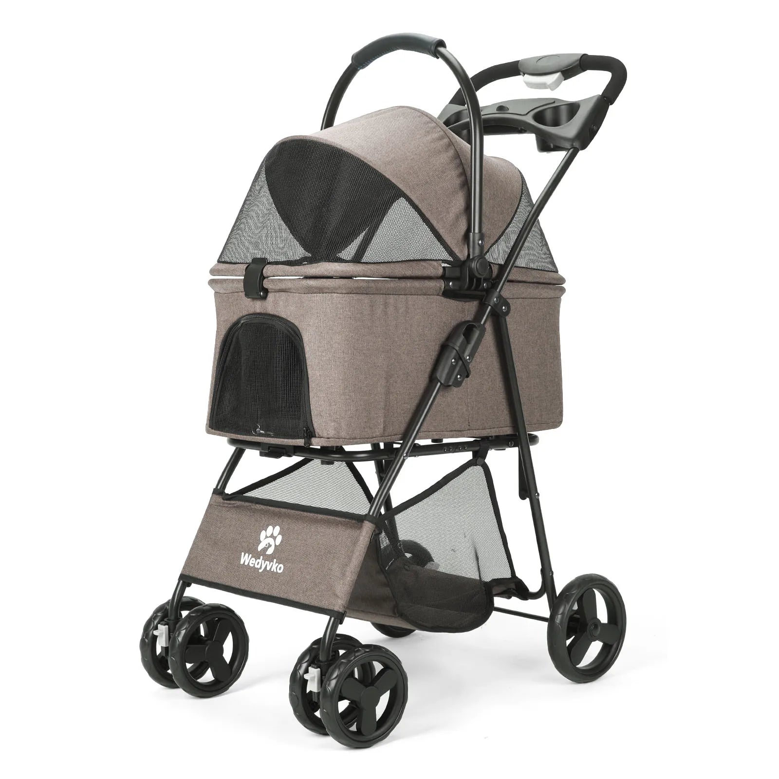 3 in 1 Folding Pet Stroller with Removable Carrier