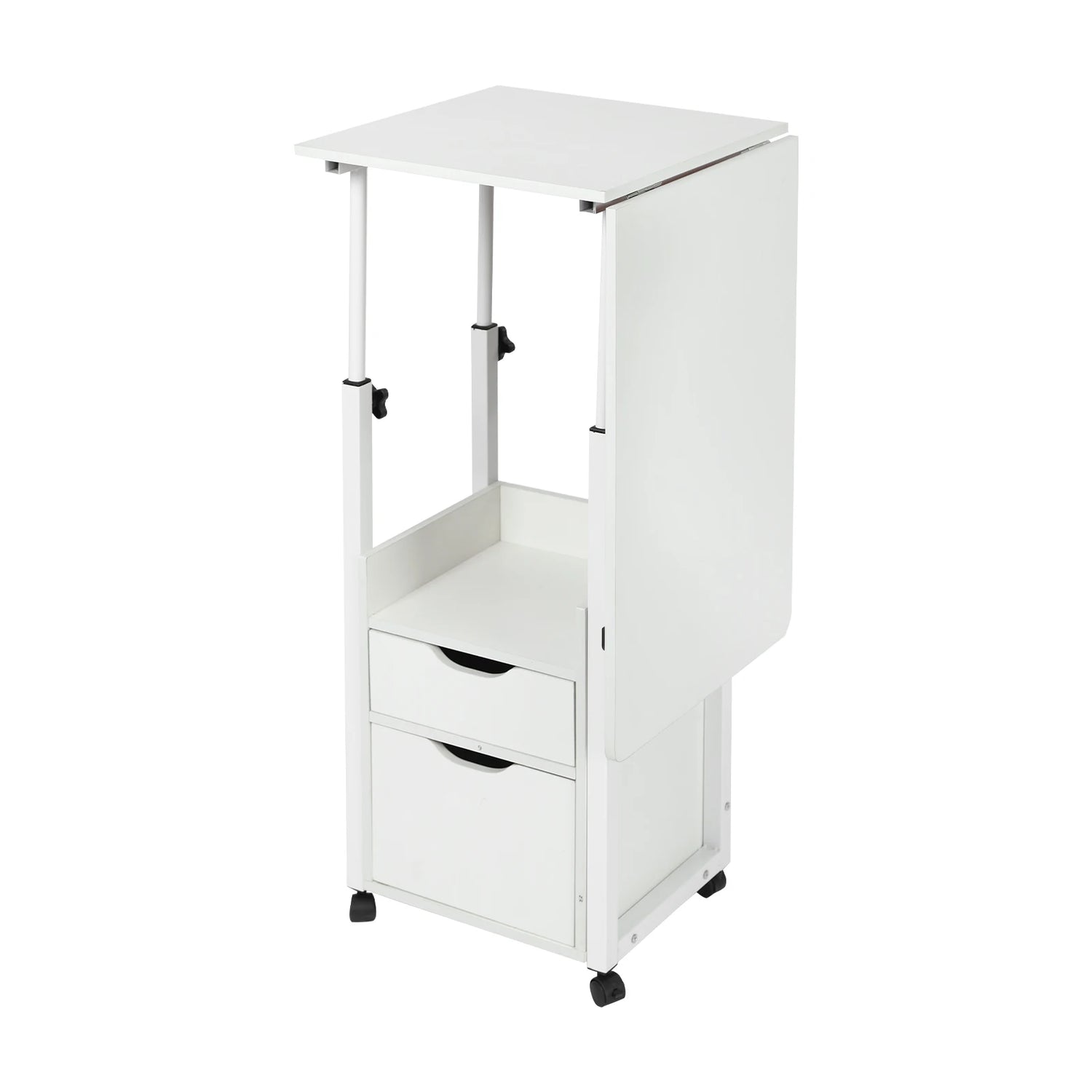 Multi-Function Bedside &amp; Over-Bed Table - Height Adjustable &amp; Movable